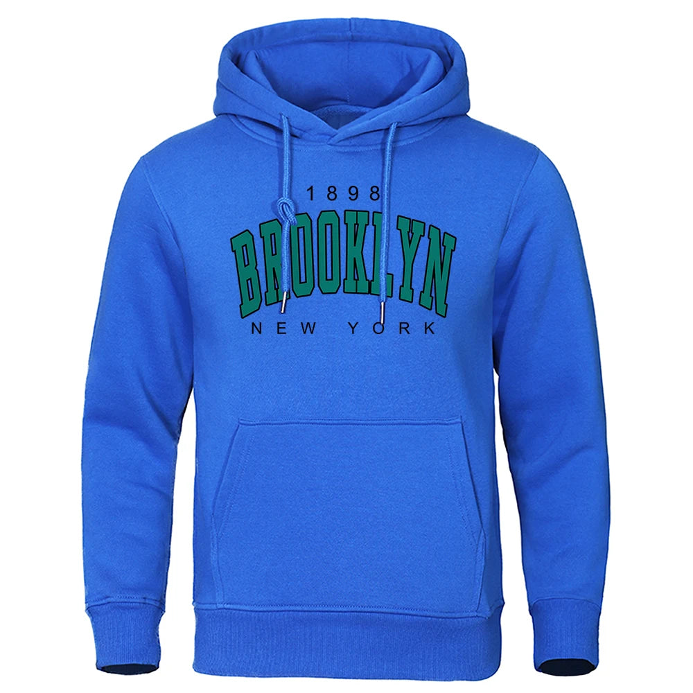 Men's Brooklyn New York logo print hoodie