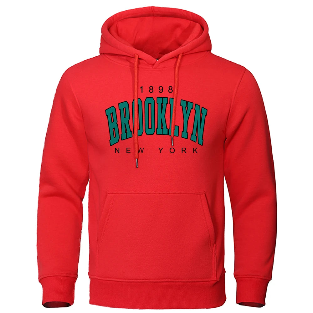 Men's Brooklyn New York logo print hoodie
