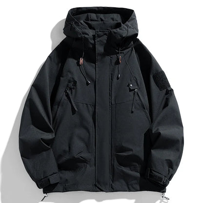 Men's hooded jacket with zipper