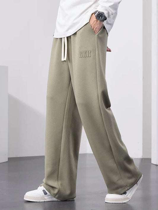 Men's Straight Wide Leg Joggers