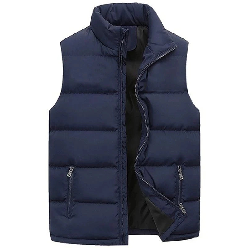 Men's sleeveless warm winter jacket