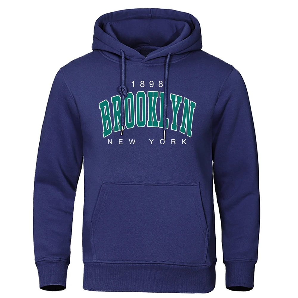 Men's Brooklyn New York logo print hoodie