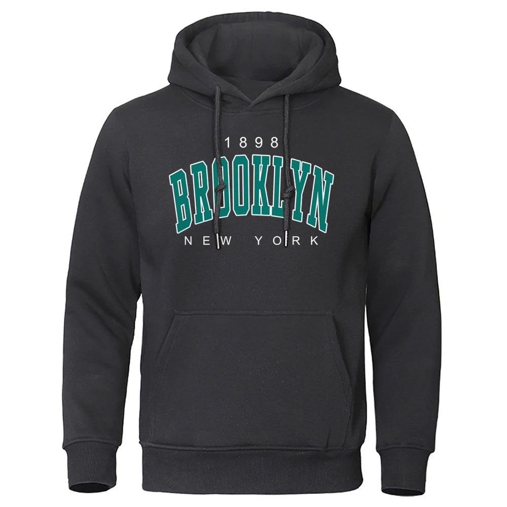 Men's Brooklyn New York logo print hoodie