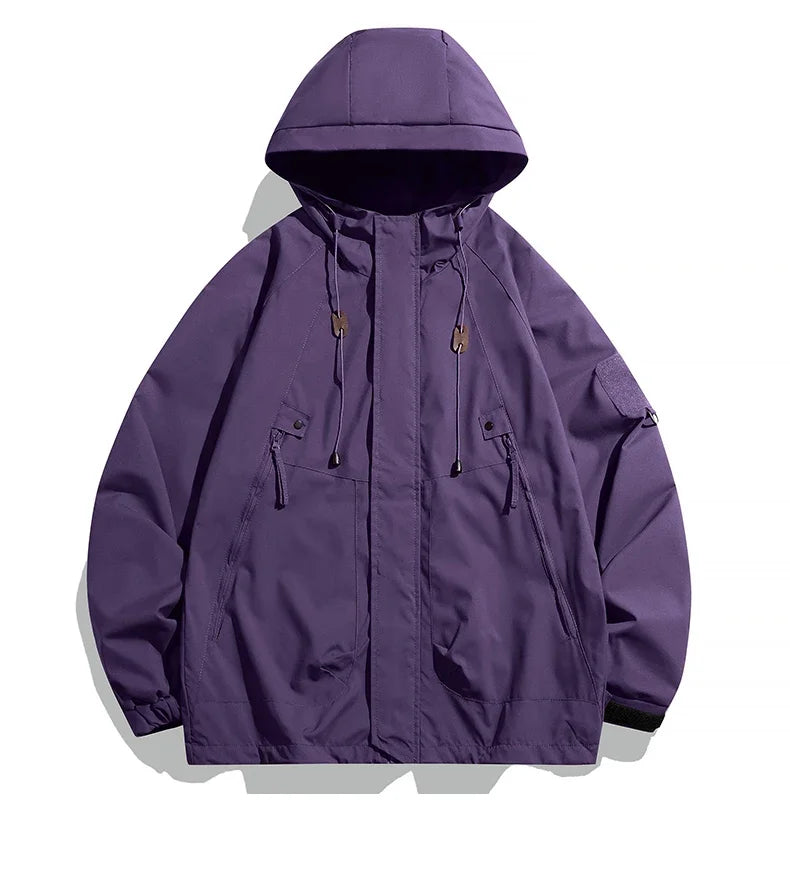 Men's hooded jacket with zipper