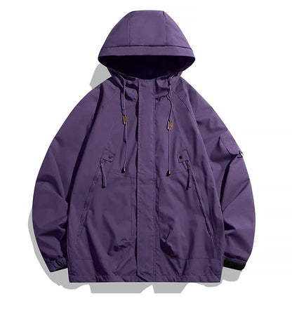 Men's hooded jacket with zipper
