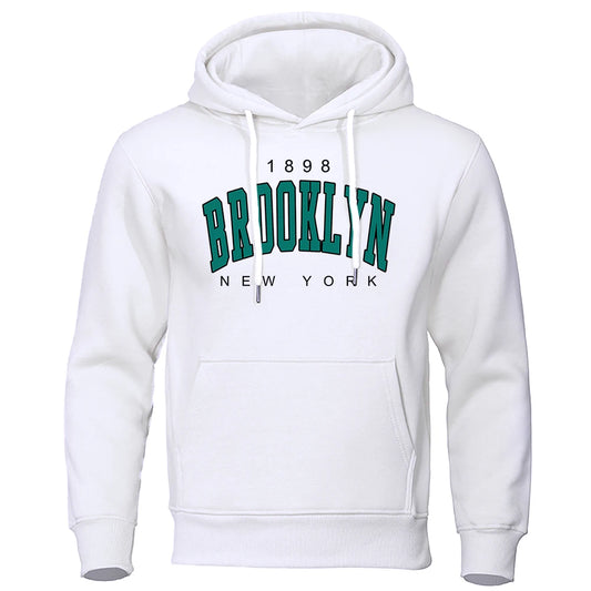 Men's Brooklyn New York logo print hoodie