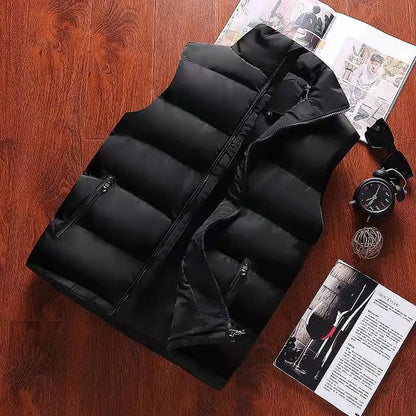 Men's sleeveless warm winter jacket