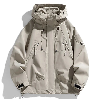 Men's hooded jacket with zipper