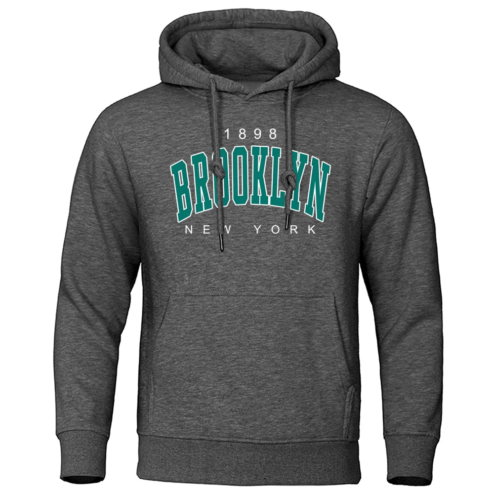 Men's Brooklyn New York logo print hoodie