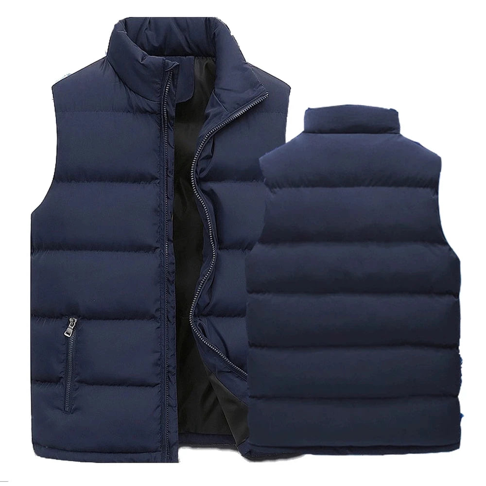Men's sleeveless warm winter jacket