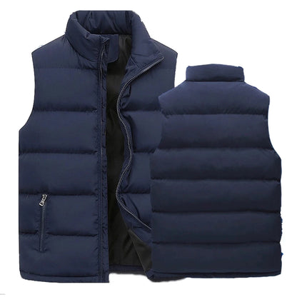 Men's sleeveless warm winter jacket