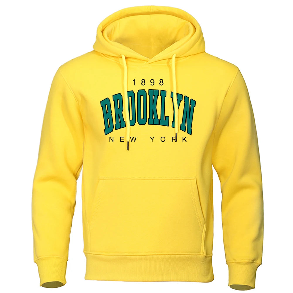 Men's Brooklyn New York logo print hoodie