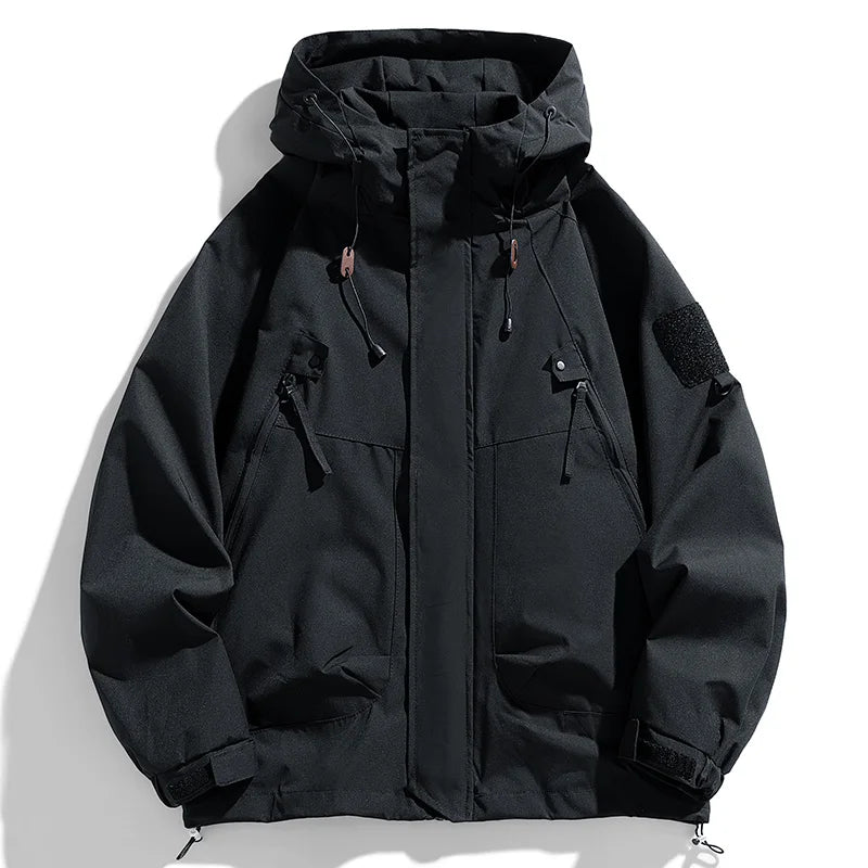 Men's hooded jacket with zipper
