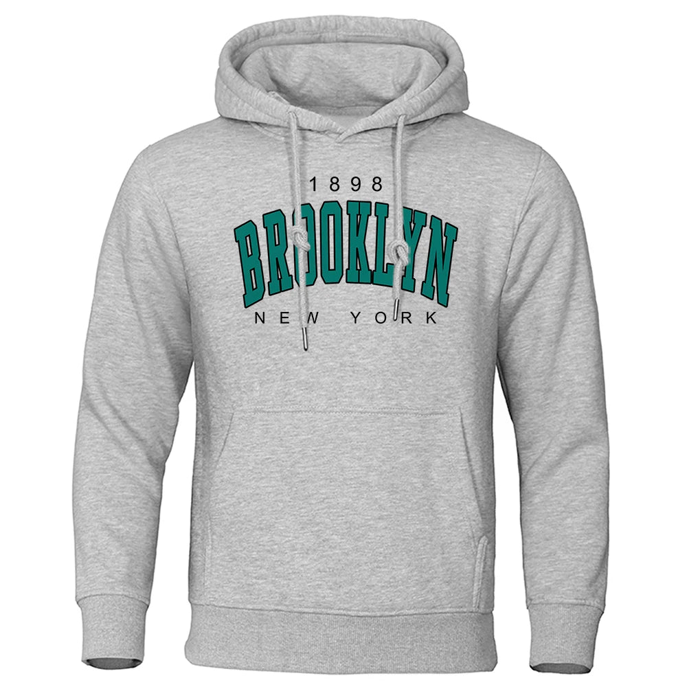 Men's Brooklyn New York logo print hoodie