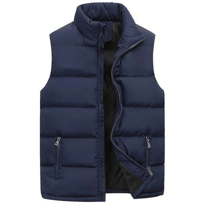 Men's sleeveless warm winter jacket